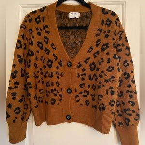 Old Navy Leopard Print Cardigan - Size M